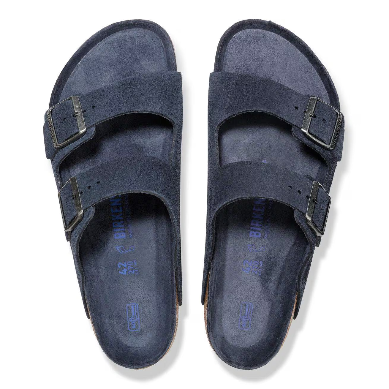 Sandales Birkenstock Arizona Bleu Marine — vue 4