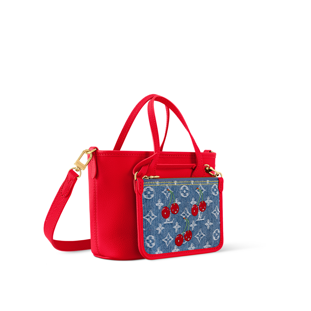 Sac Louis Vuitton Takashi Murakami Neverfull Inside Out BB (F) — vue 4
