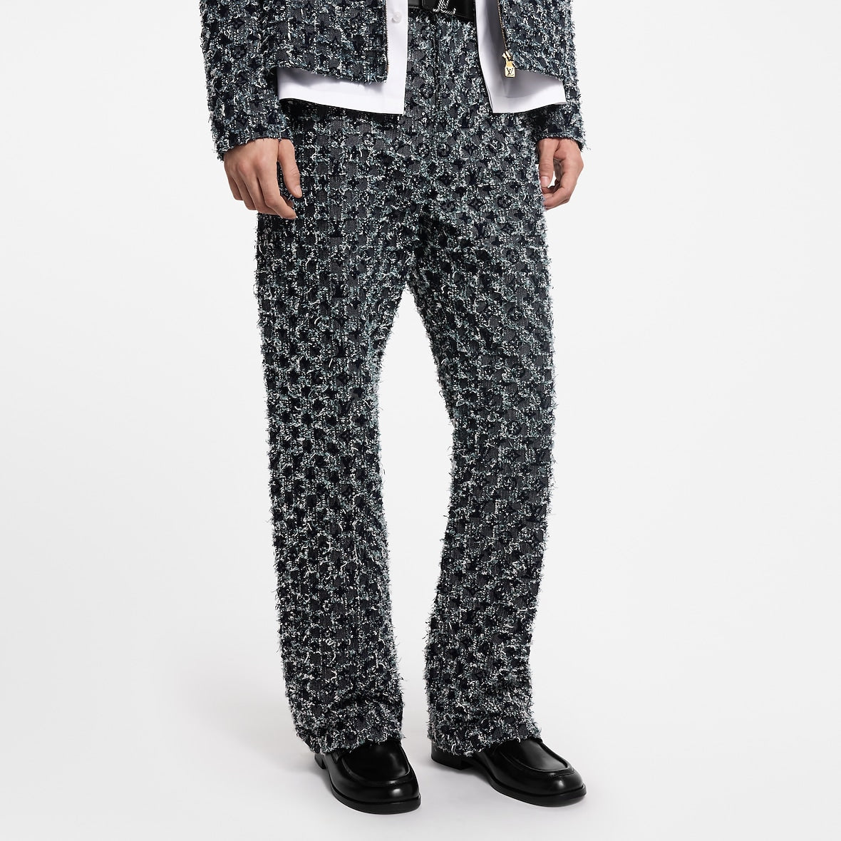 Pantalon Louis Vuitton Droit à Monogram Floqué En Denim — vue 2
