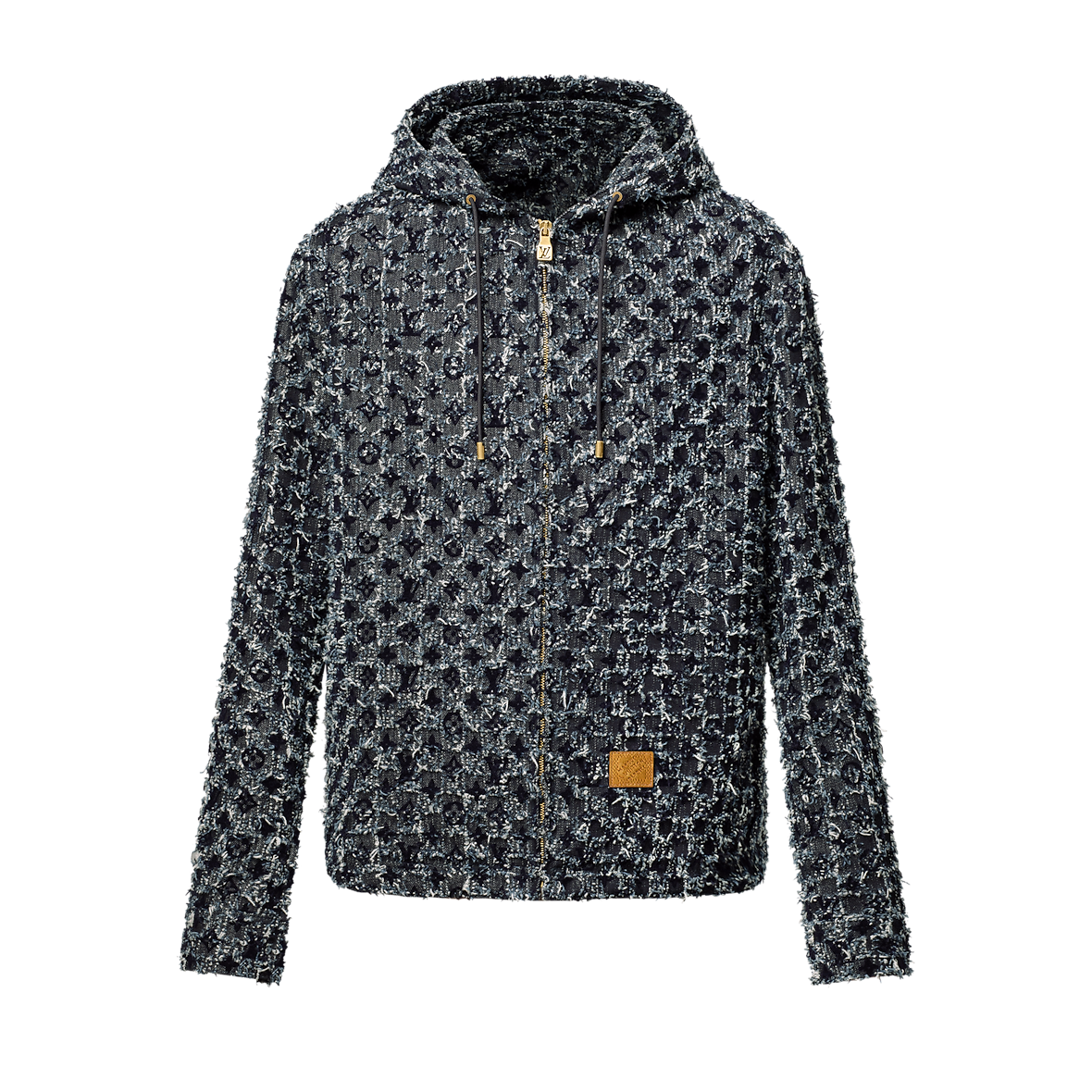 Hoodie Louis Vuitton Monogram Floqué En Denim
