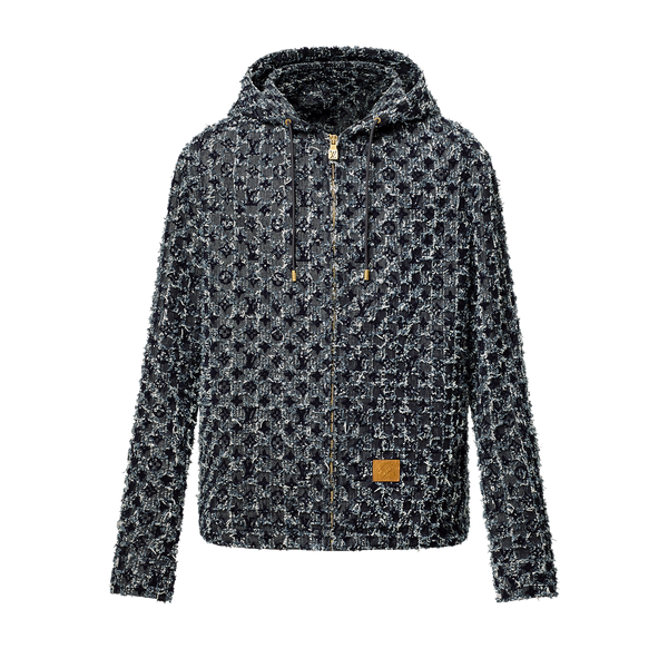 Hoodie Louis Vuitton Monogram Floqué En Denim