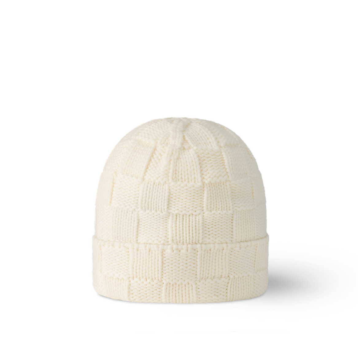 Bonnet Louis Vuitton Damier Snug Crème — vue 2