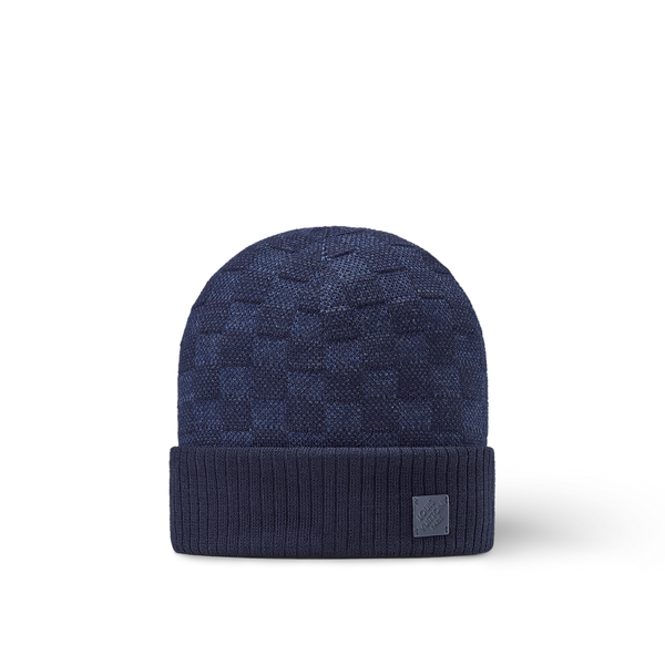 Bonnet Louis Vuitton Néo Petit Damier Bleu Marine