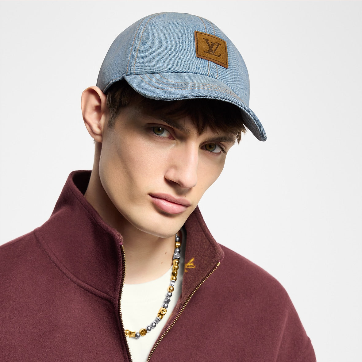 Casquette Louis Vuitton En Denim Staples — vue 6