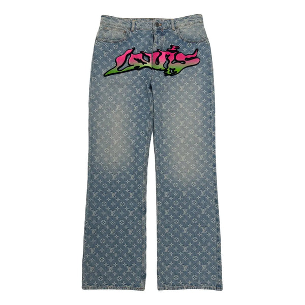 Jean Louis Vuitton Ss22 Graffiti Baggy Denim