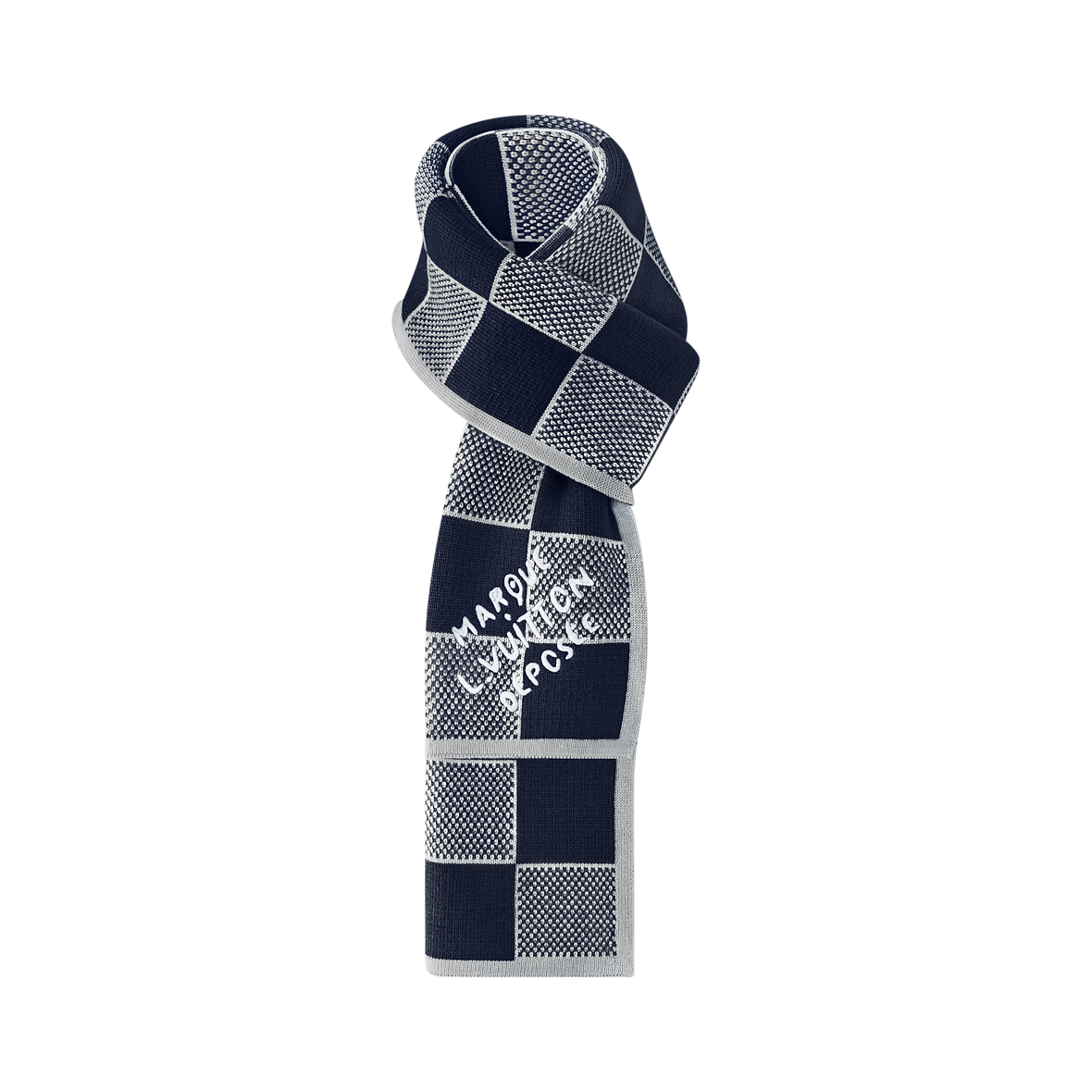 Bonnet Louis Vuitton Damier Heritage Bleu Marine — vue 4