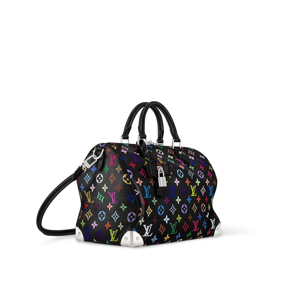 Sac Louis Vuitton Takashi Murakami Speedy Soft 30 (F) — vue 3