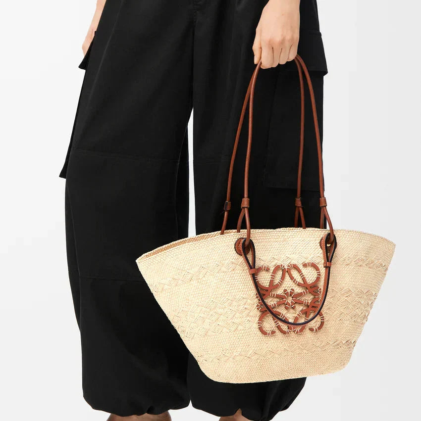 Panier Loewe Anagram Iraca Naturel (F) — vue 5