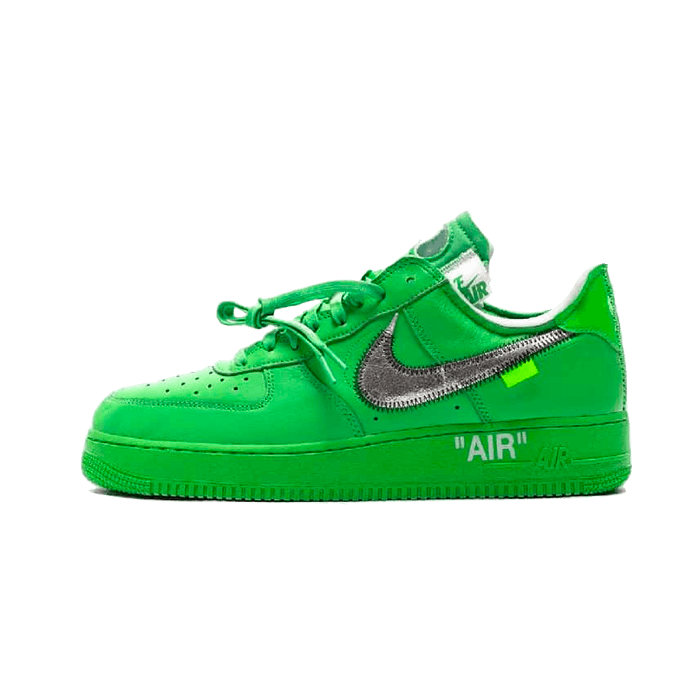Baskets Off-White Nike Air Force One Clair Vert Spark