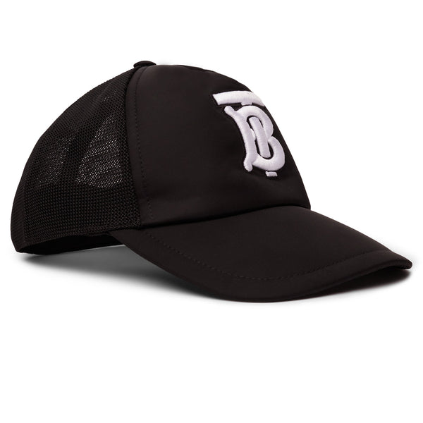 Casquette Burberry Embroidered Mesh Trucker TB Noir