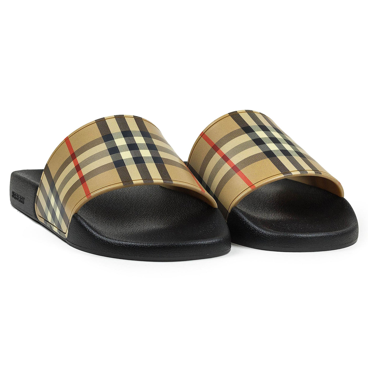 Claquettes Burberry Furley Beige — vue 4