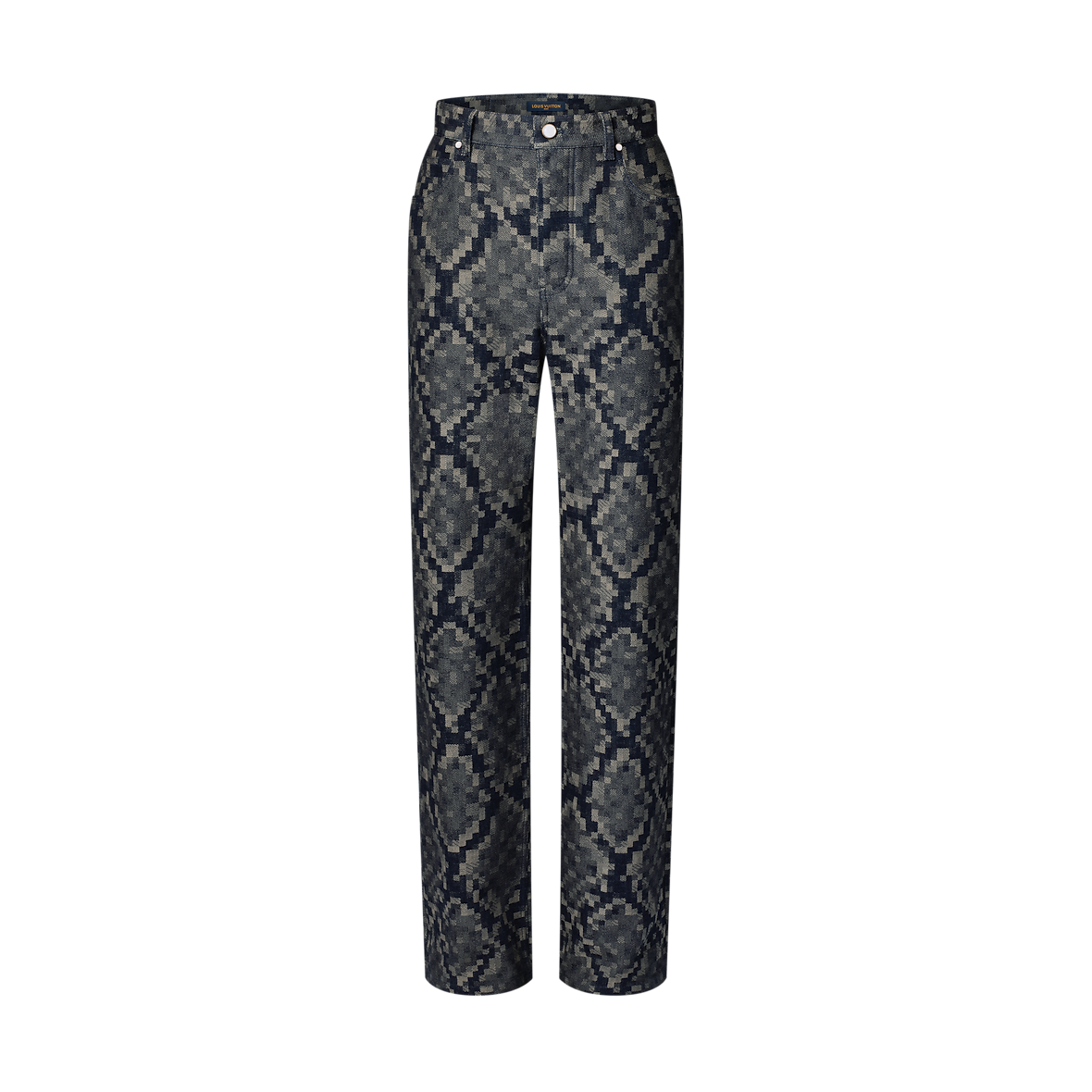 Pantalon Louis Vuitton Droit En Denim Graphique