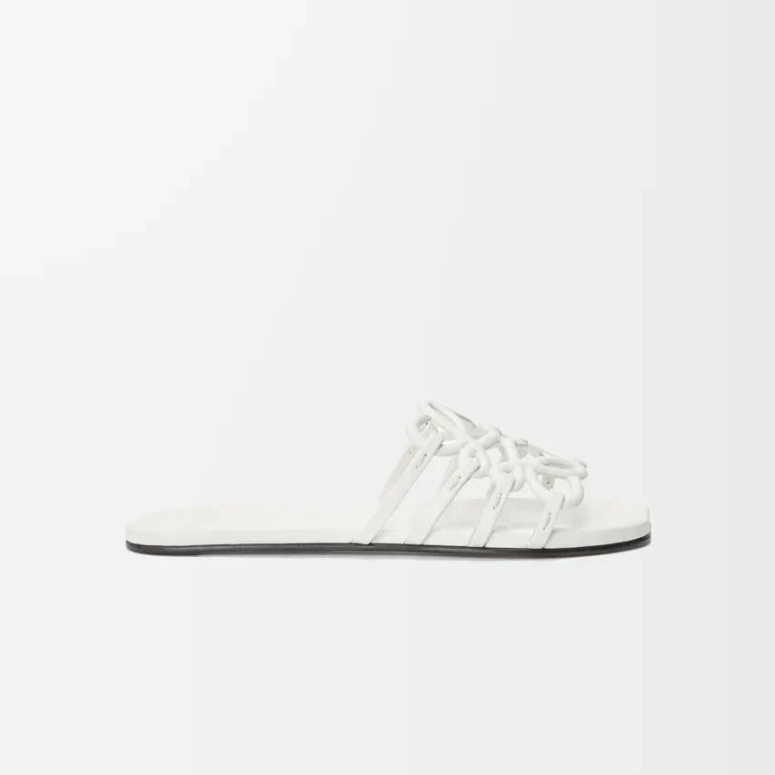 Sandales Loewe Petal Anagram Blanc