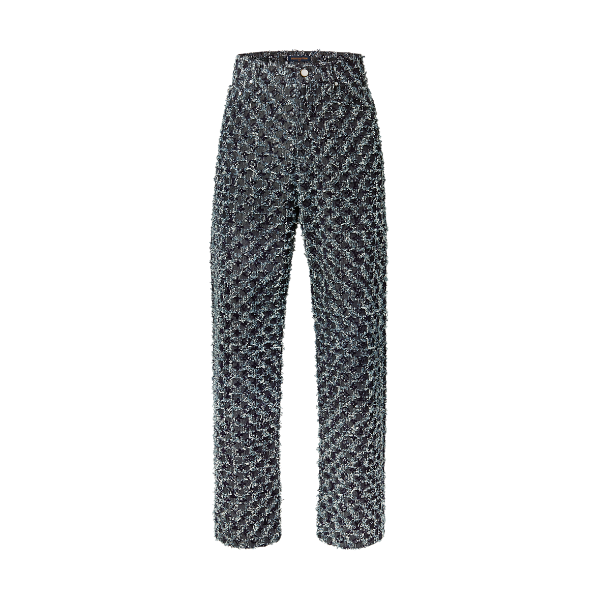Pantalon Louis Vuitton Droit à Monogram Floqué En Denim