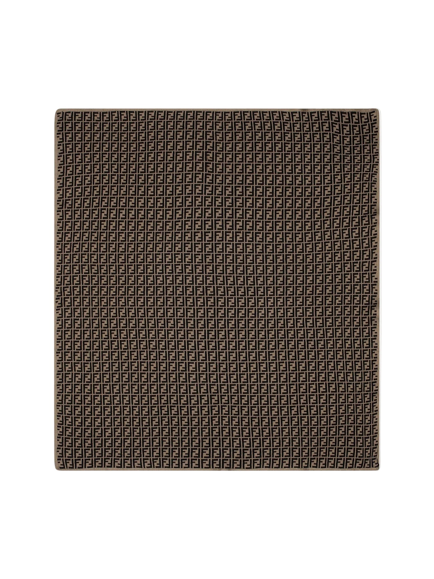 Plaid Fendi Cotton and Cashmere Marron