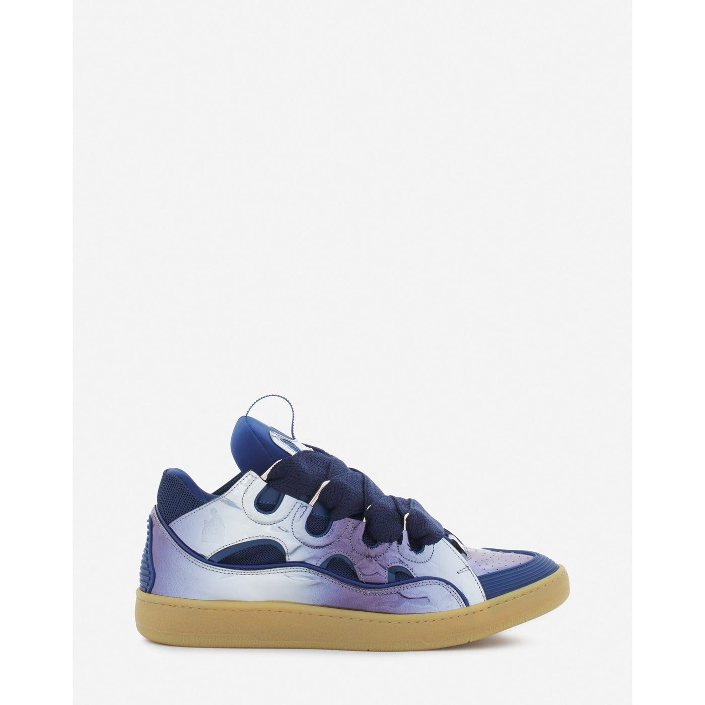 Baskets Lanvin Curb Bleuet Métallisé
