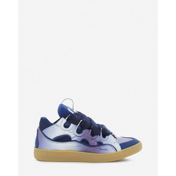 Baskets Lanvin Curb Bleuet Métallisé