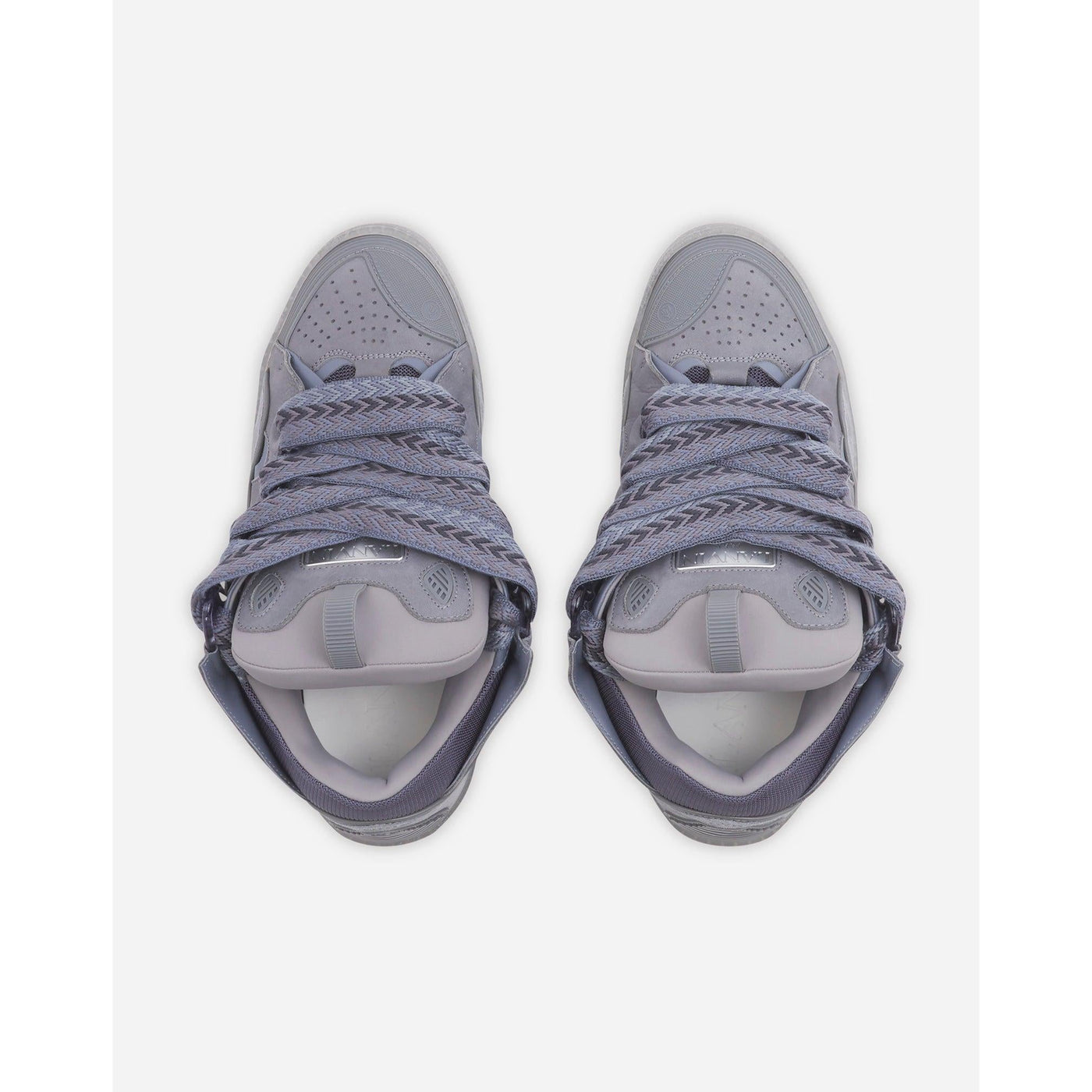 Baskets Lanvin Curb Gris Total — vue 3