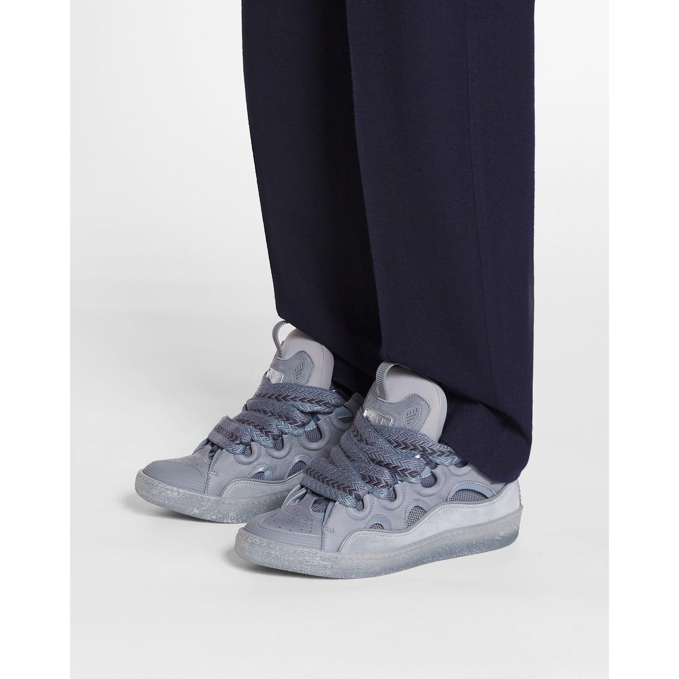 Baskets Lanvin Curb Gris Total — vue 4
