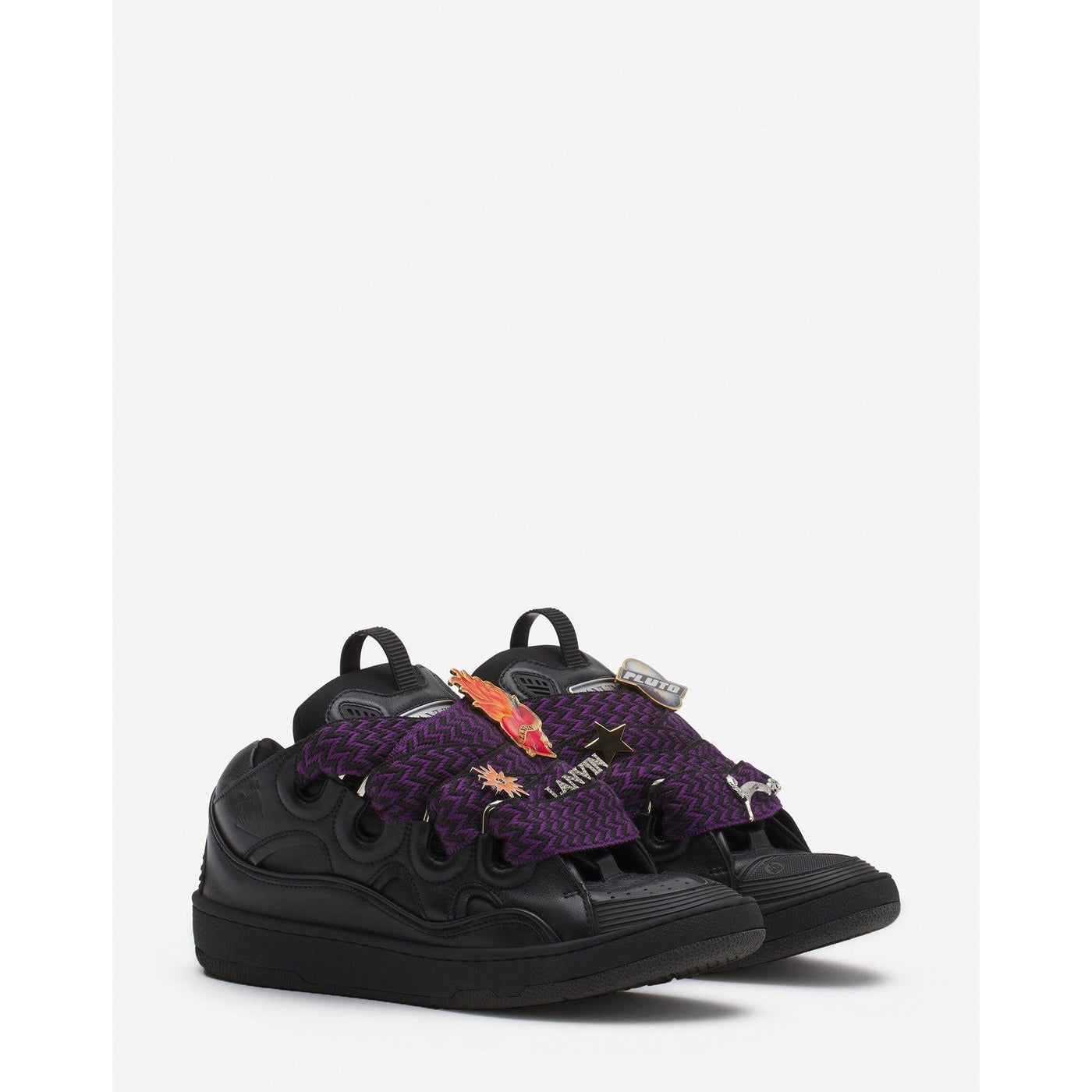 Baskets Lanvin Future Curb 3.0 Noir/Rouge — vue 2