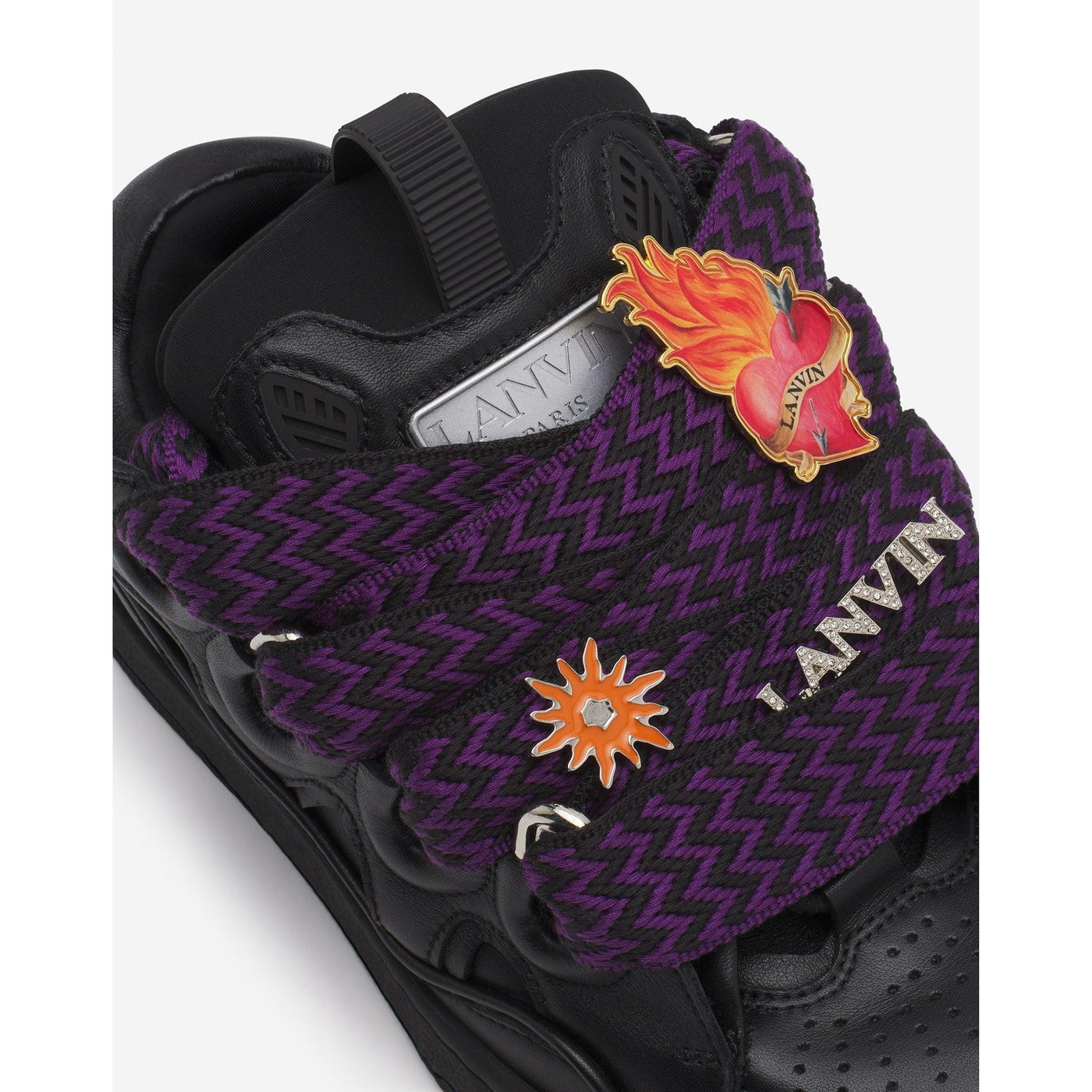 Baskets Lanvin Future Curb 3.0 Noir/Rouge — vue 5