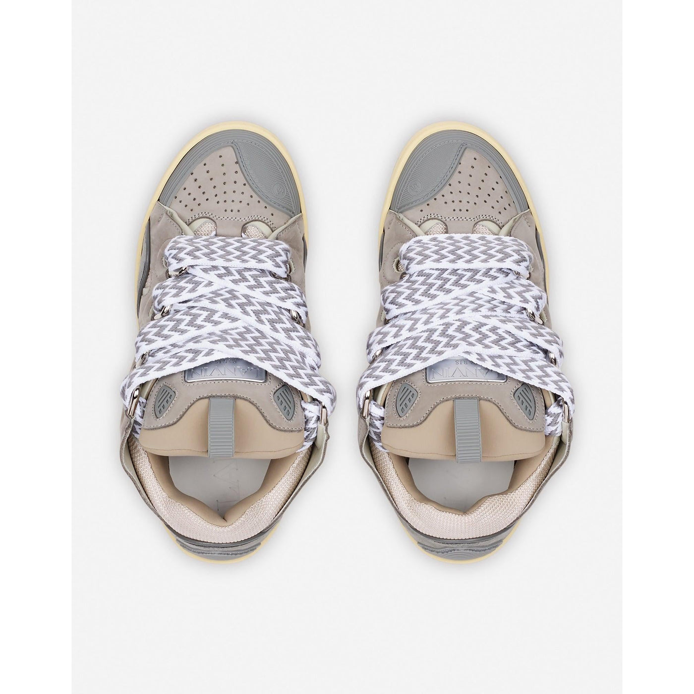 Baskets Lanvin Curb Gris (F) — vue 3