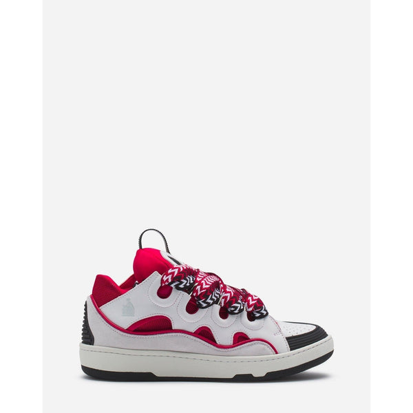 Baskets Lanvin Curb Blanc et Rouge (F)