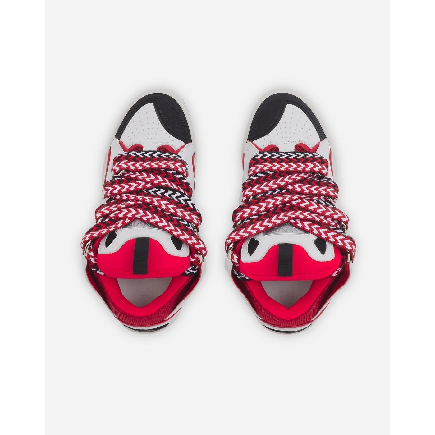 Baskets Lanvin Curb Blanc et Rouge (F) — vue 3