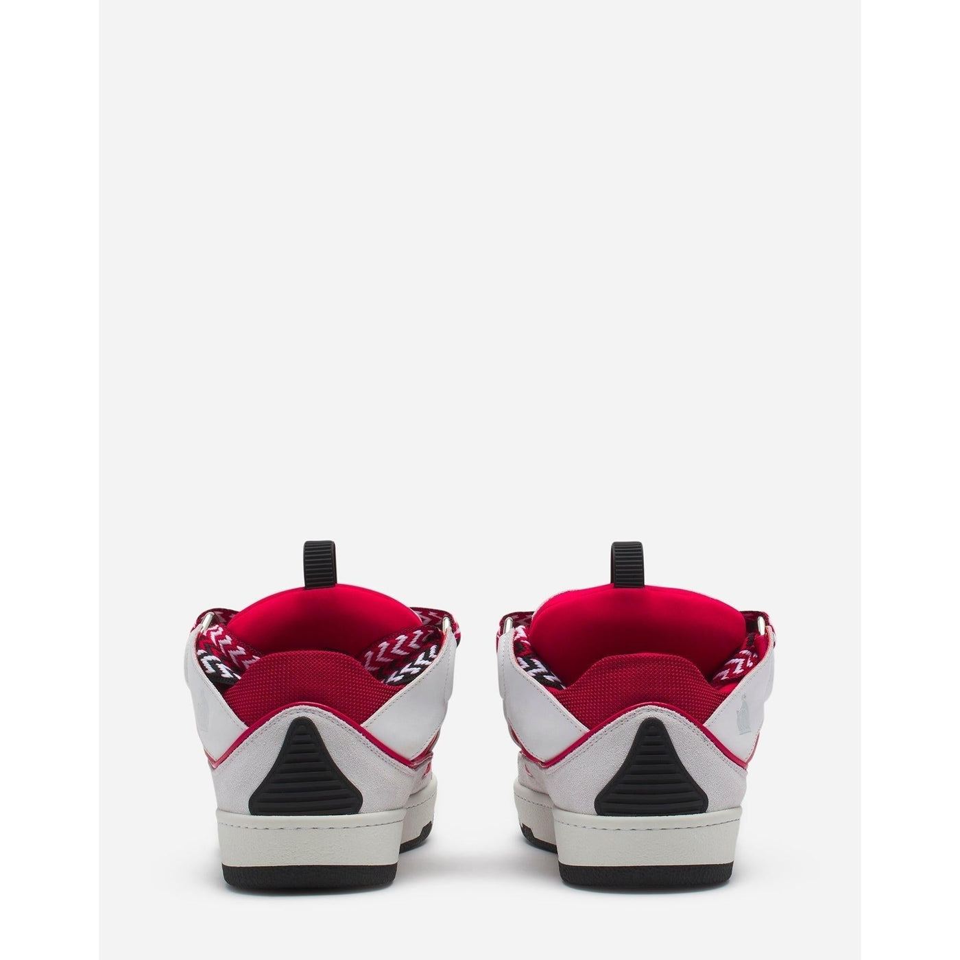 Baskets Lanvin Curb Blanc et Rouge (F) — vue 4