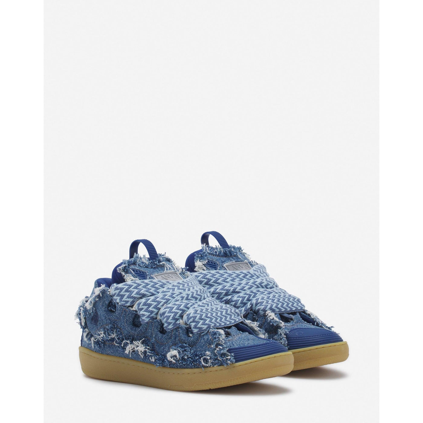 Baskets Lanvin Curb Bleu Denim (F) — vue 2