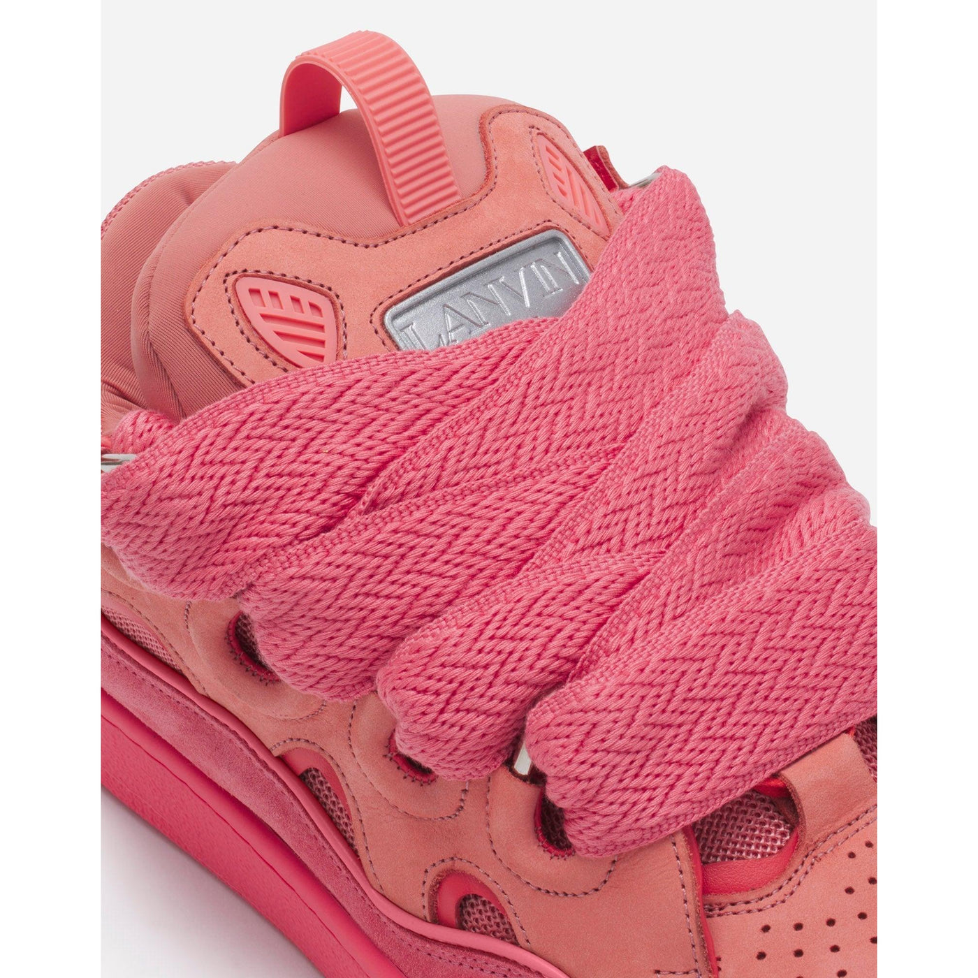 Baskets Lanvin Curb Rose Fluo (F) — vue 5