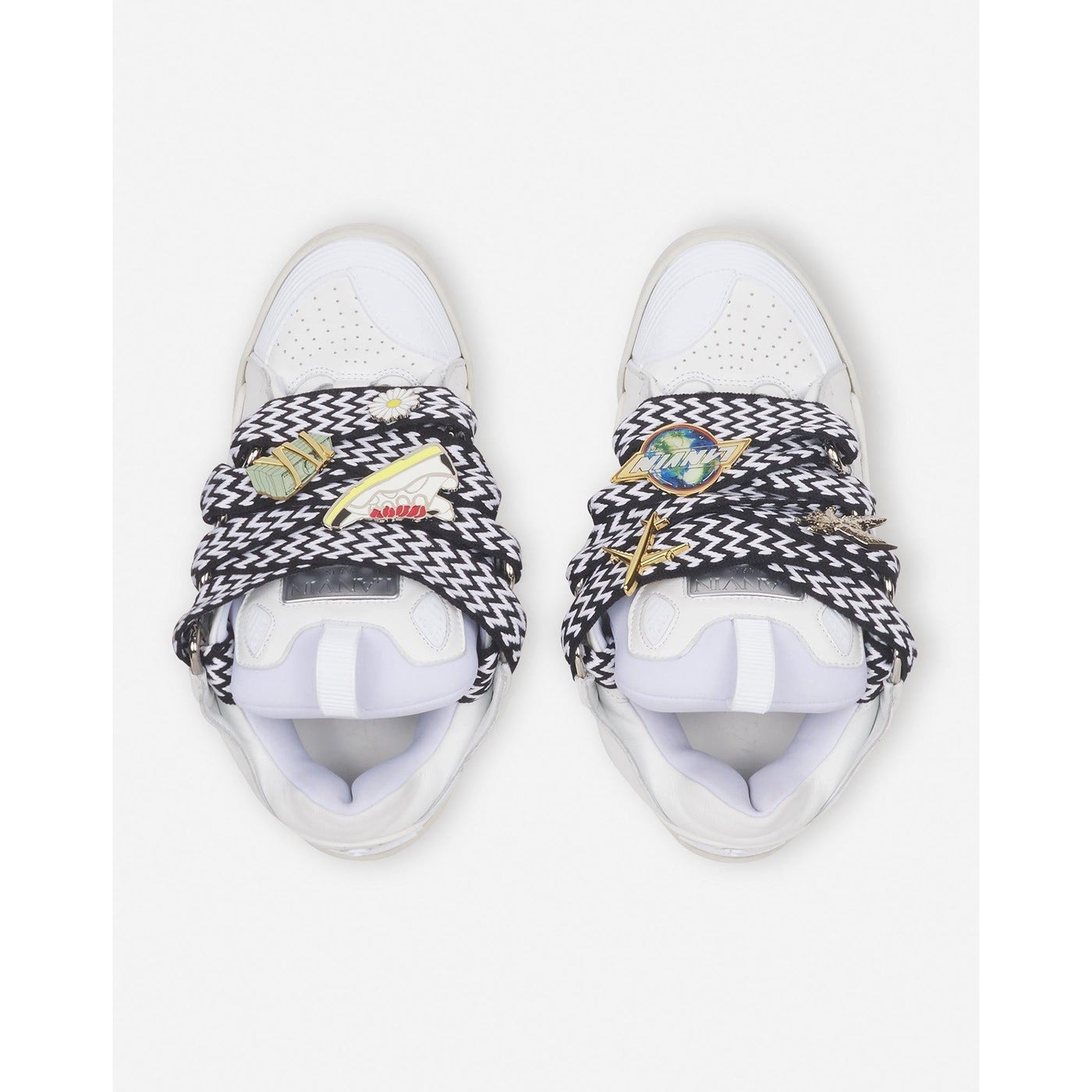 Baskets Lanvin Future Curb 3.0 Blanc/Noir (F) — vue 4