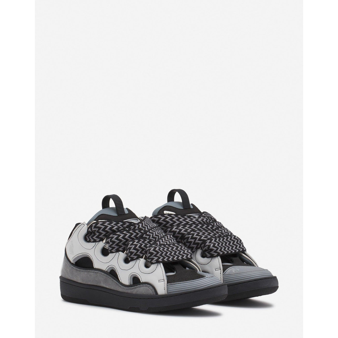 Baskets Lanvin Curb Blanc/Anthracite (F) — vue 2