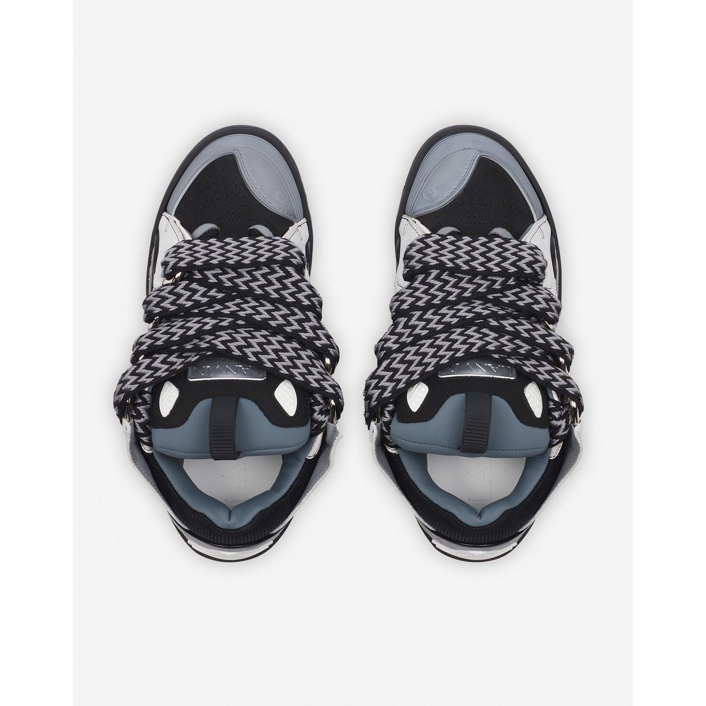 Baskets Lanvin Curb Blanc/Anthracite (F) — vue 3