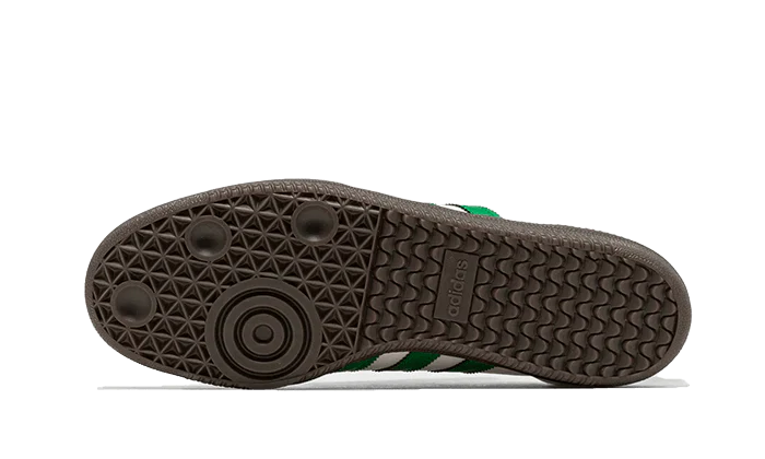 Baskets Adidas Samba OG Blanc Vert — vue 3