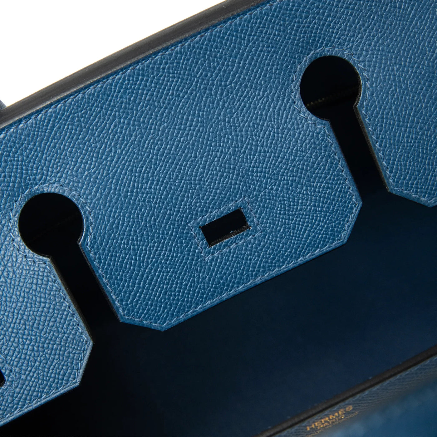 Sac à main Hermès Sellier Birkin 30 Deep Bleu Epsom Leather Or Hardware — vue 12