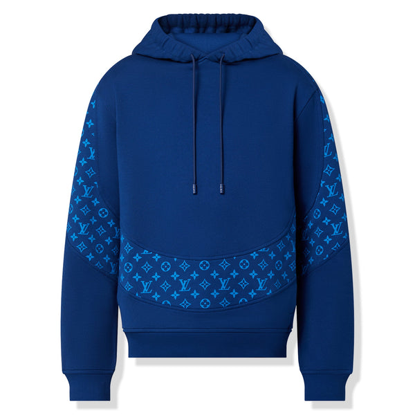 Hoodie Louis Vuitton Monogram Circle Cut Bleu