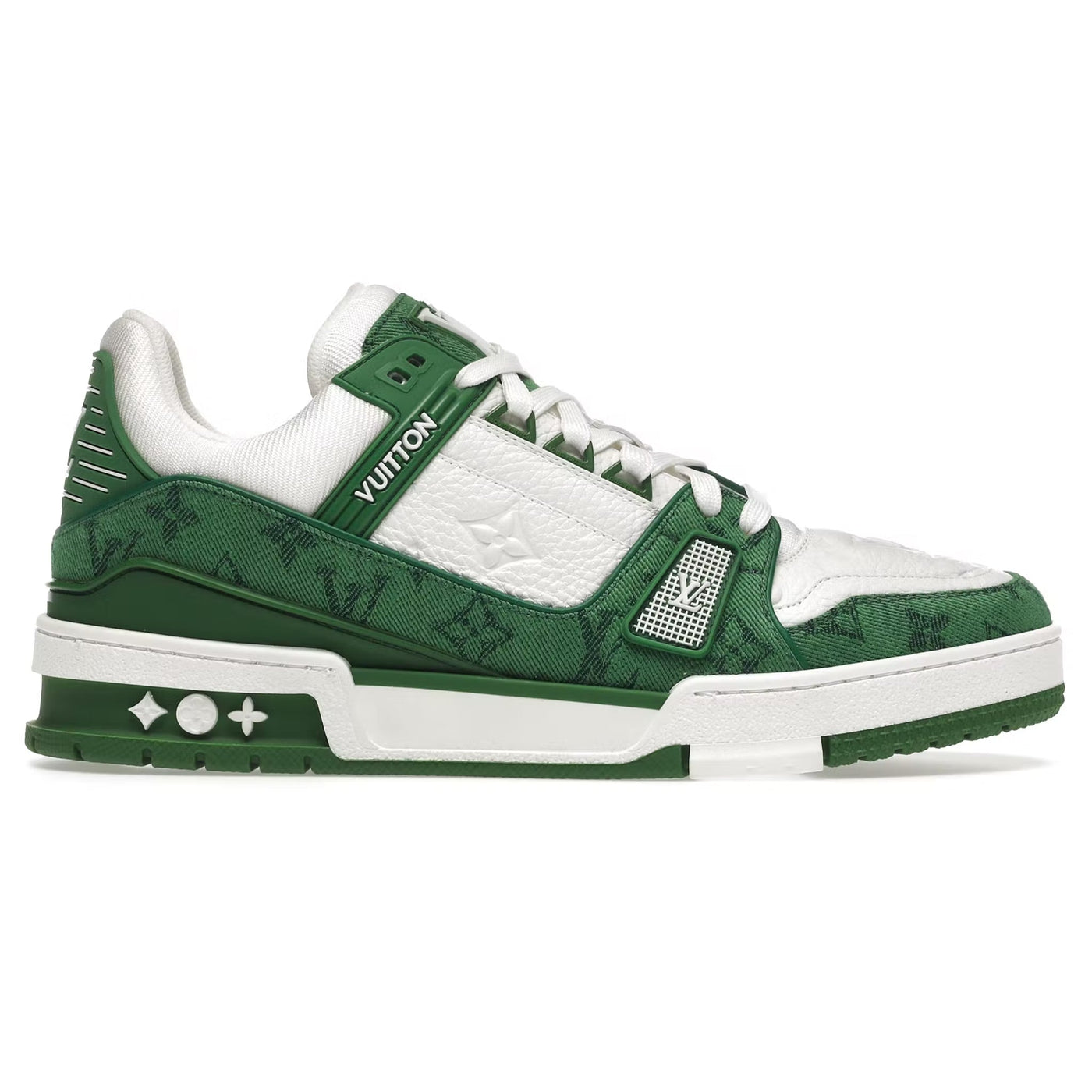 Baskets Louis Vuitton Monogram Vert Denim