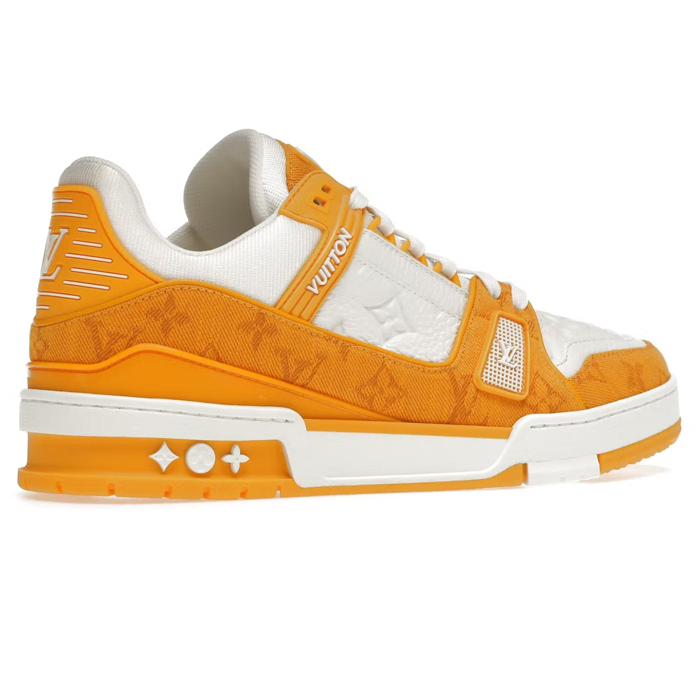 Baskets Louis Vuitton Monogram Jaune Denim — vue 3