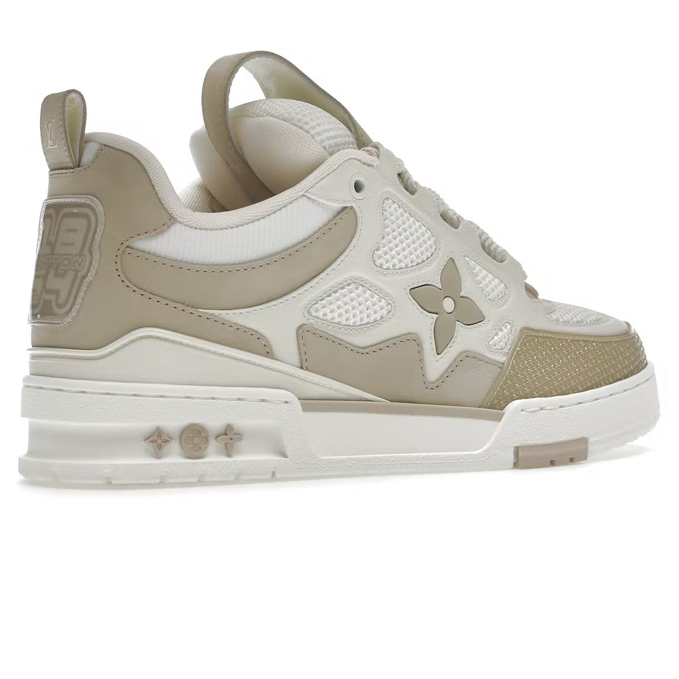 Baskets Louis Vuitton Skate Trainer Beige — vue 3