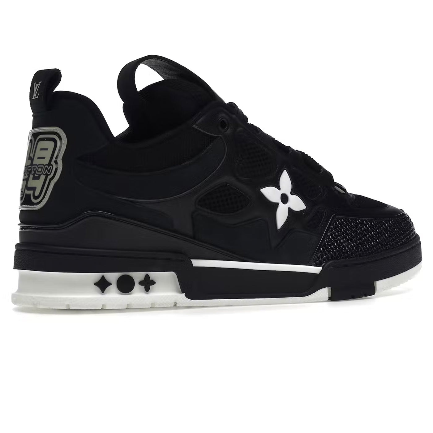 Baskets Louis Vuitton Skate Noir Blanc — vue 3