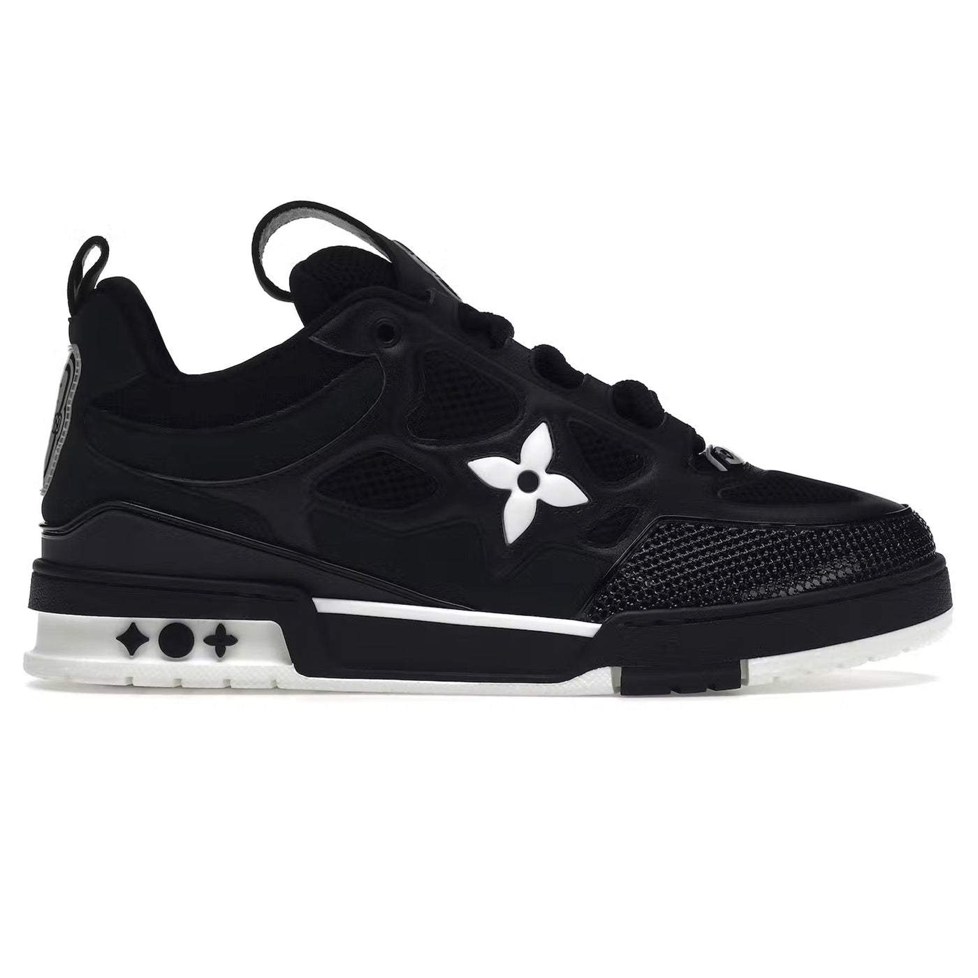 Baskets Louis Vuitton Skate Noir Blanc