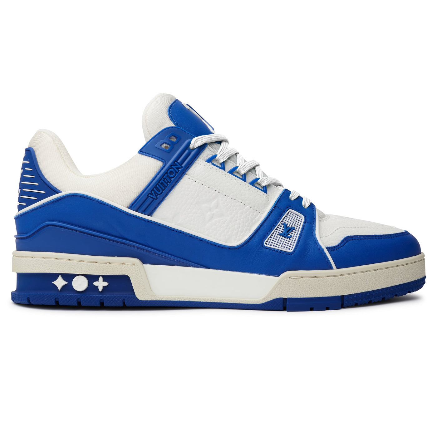 Baskets Louis Vuitton Trainer Blanc Bleu