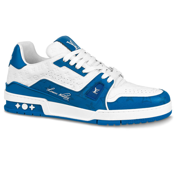 Baskets Louis Vuitton Trainer '54' Blanc Bleu