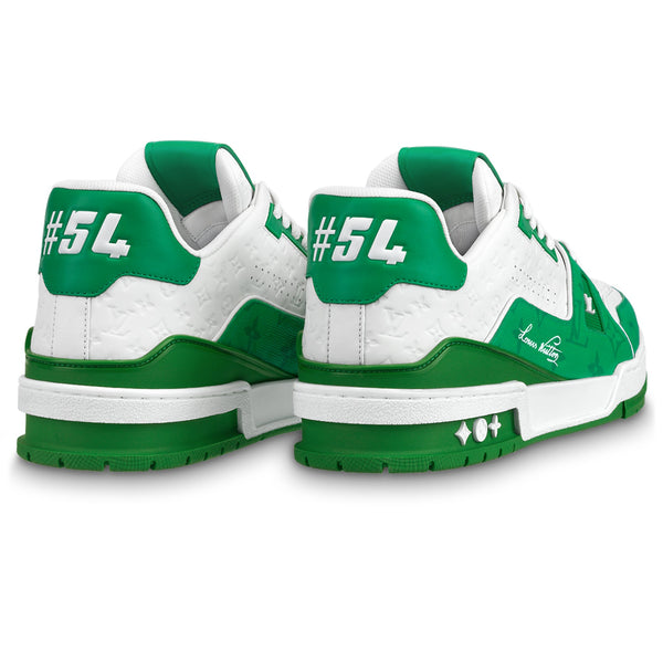 Baskets Louis Vuitton Trainer '54' Blanc Vert — alt