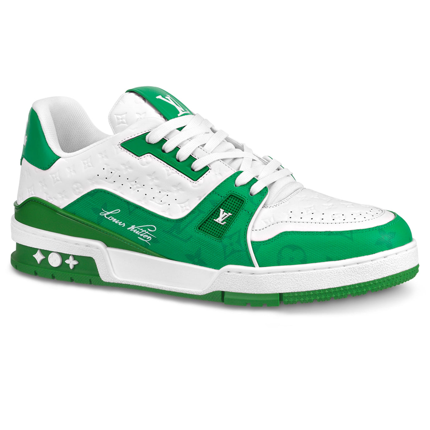 Baskets Louis Vuitton Trainer '54' Blanc Vert