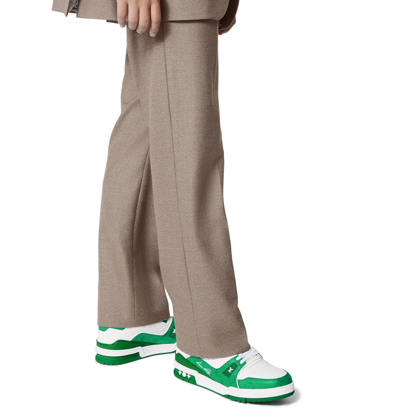Baskets Louis Vuitton Trainer '54' Blanc Vert — vue 6