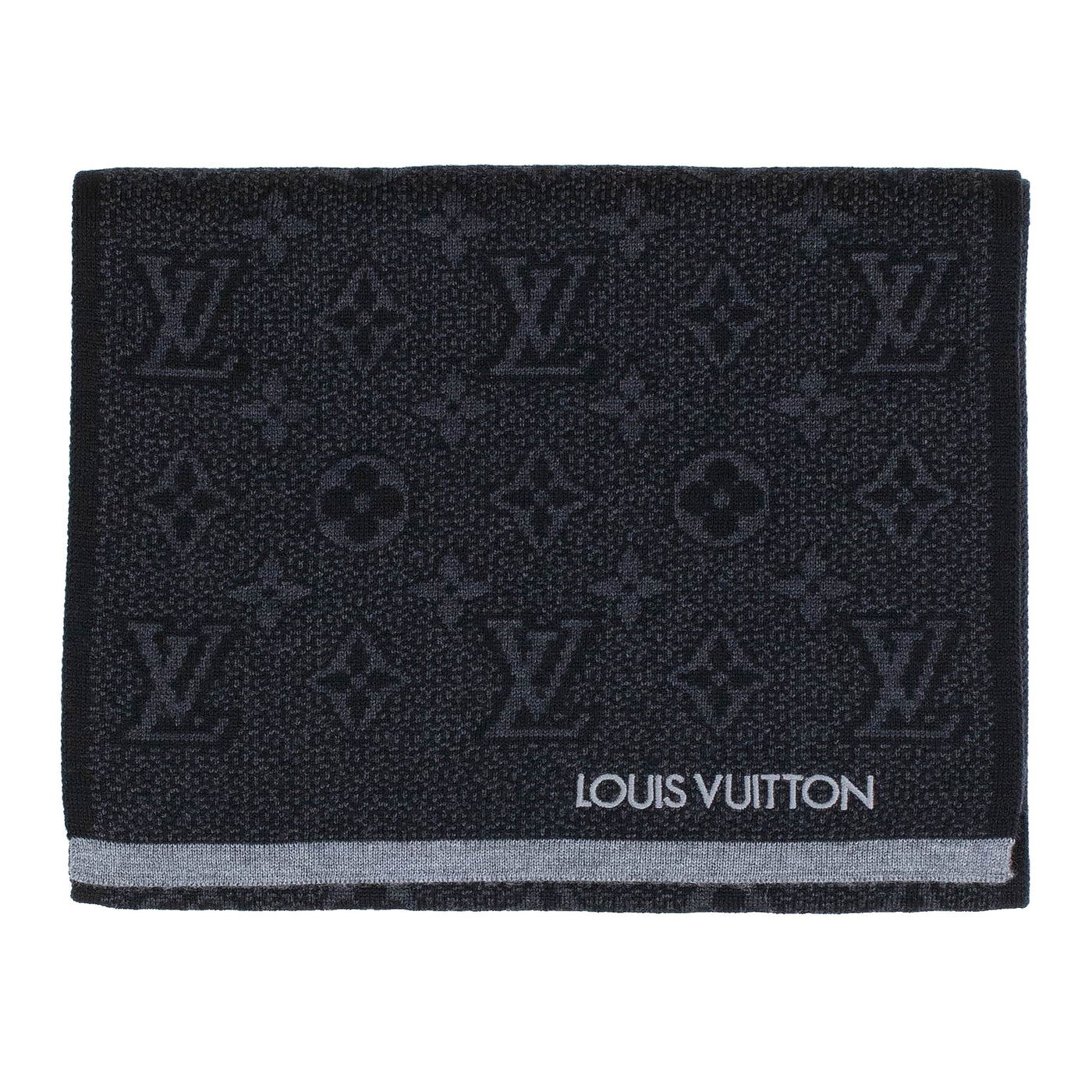 Écharpe Louis Vuitton My Monogram Eclipse Noir — vue 2