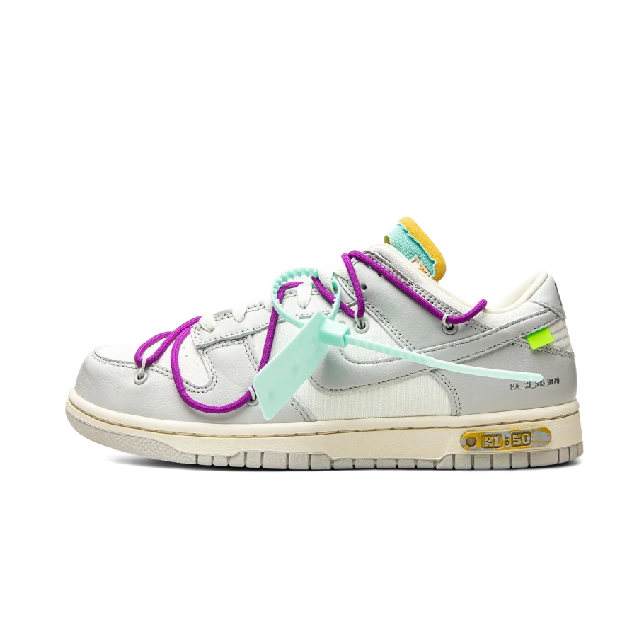 Baskets Off-White Nike Dunk Low "The 50" Lot 21