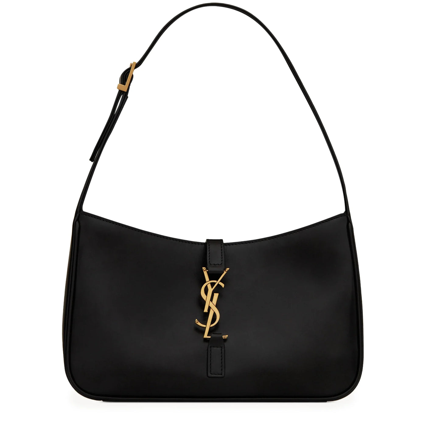 Sac Saint Laurent Logo Plaque Noir Hobo